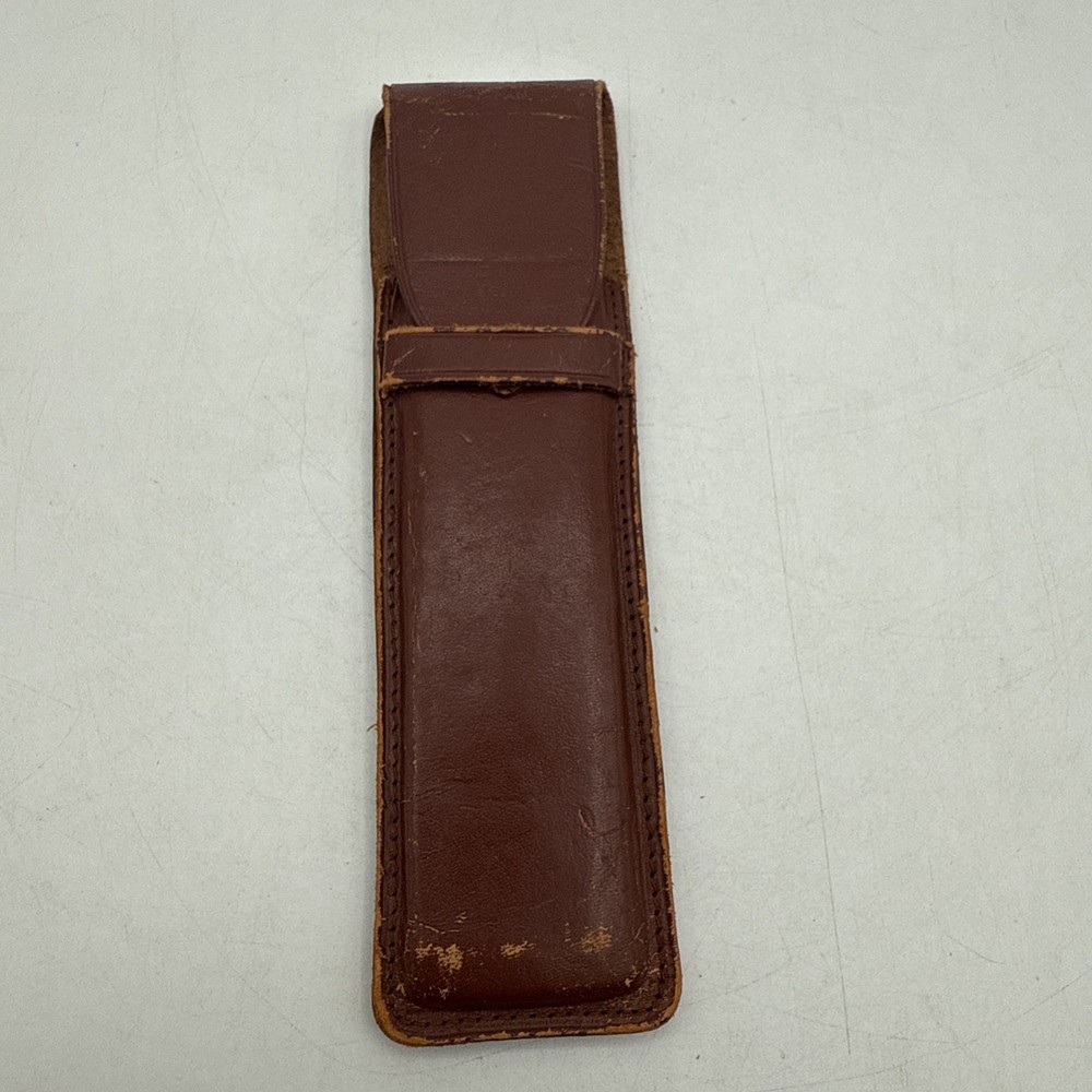 Vintage Compass Slide Rule No. 1321 Double Sided W/ Leather Case