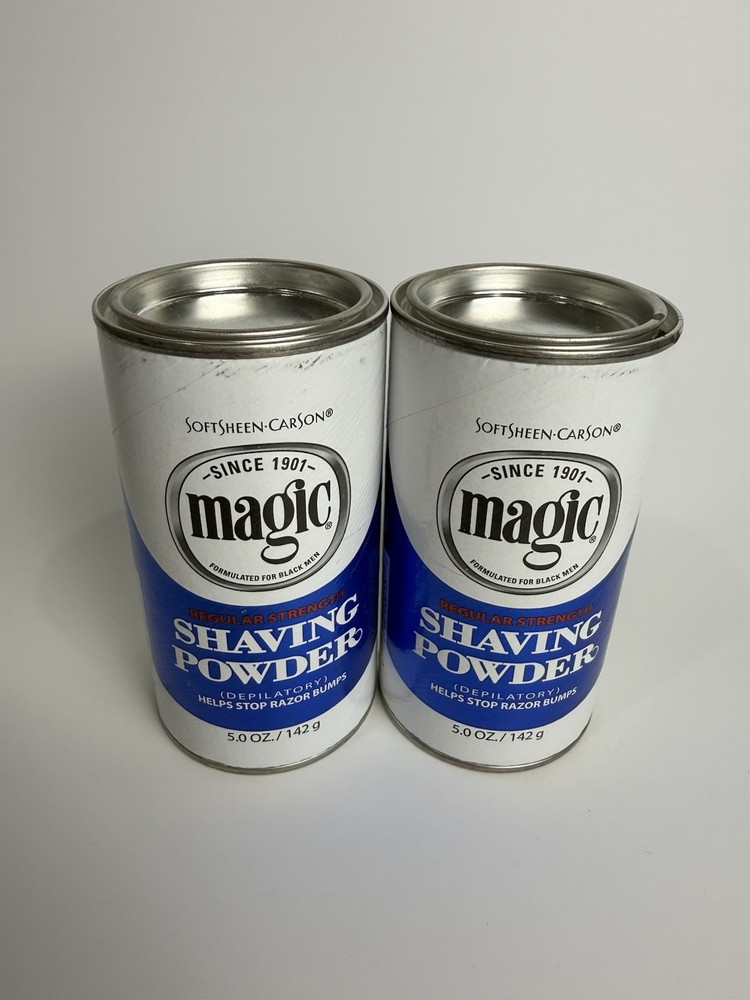 Magic Shaving Powder Regular Strength 5 oz  2 Pack Softsheen Carson