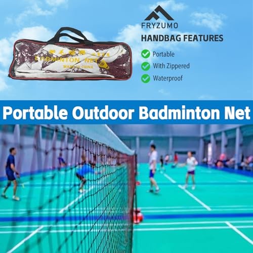 Professional Badminton Net 20x2.5FT, Portable Badminton Net for Backyard,