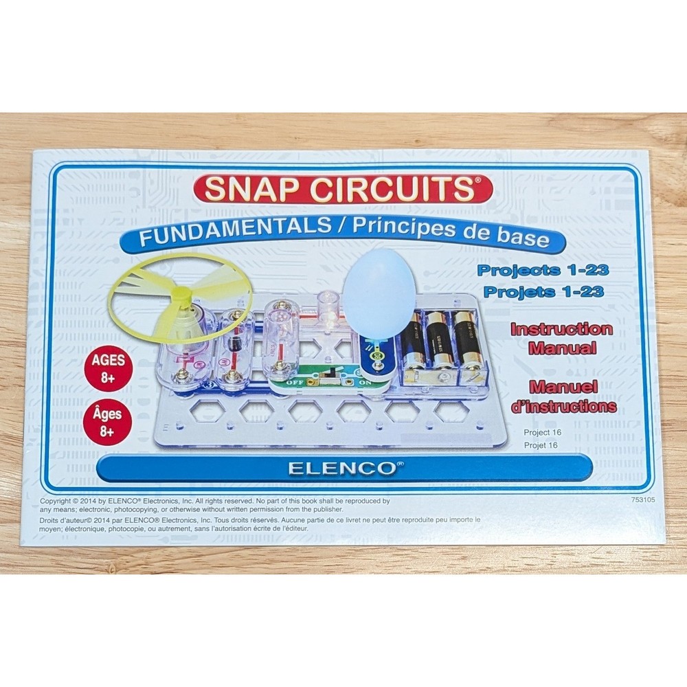 Snap Circuits Fundamentals SCF-20 Electronics STEM Kit 15 Parts 20 Projects