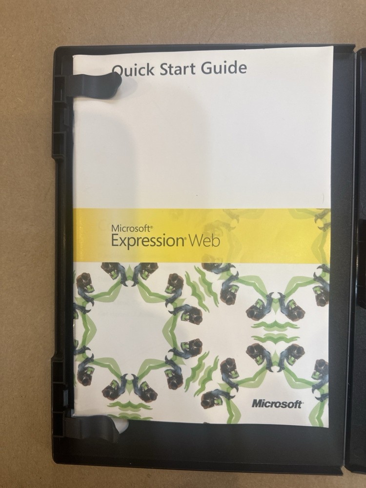 Microsoft Expression Web – Case & CD, 2007, English