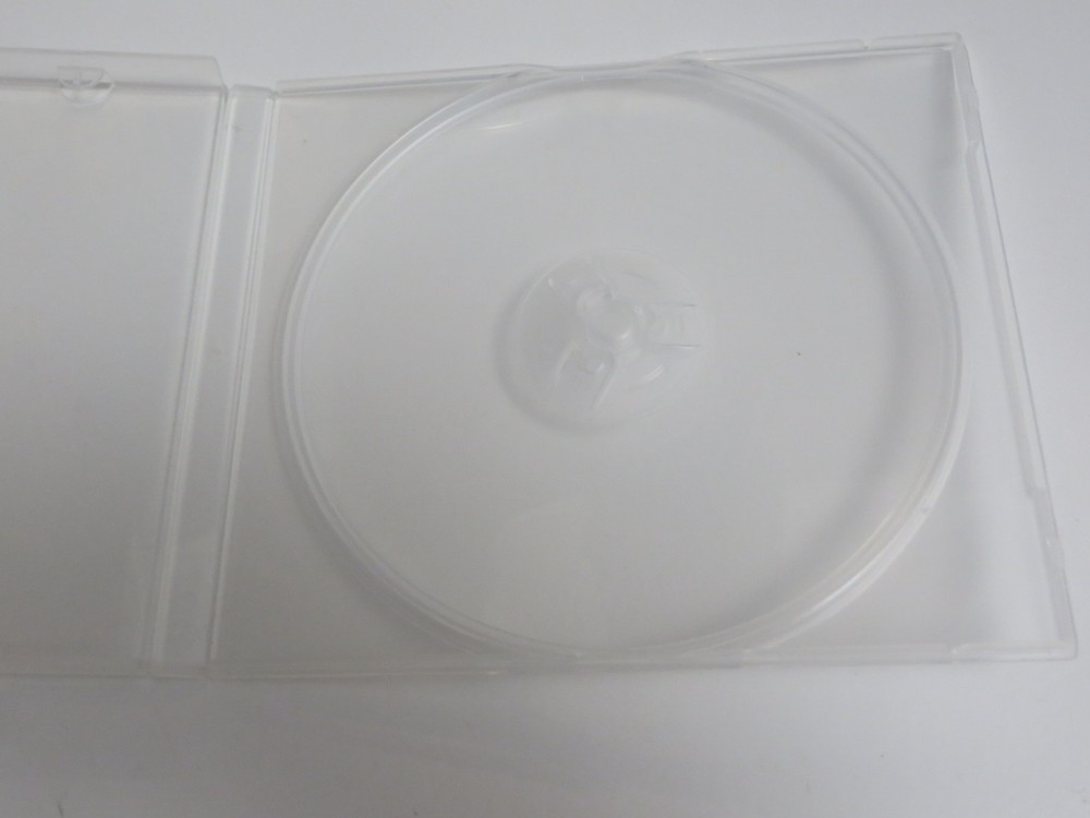 25 Clear Transparent CD DVD Disc Square Clam shell PP Poly Plastic Storage Case