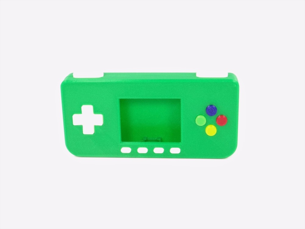 PiGRRL Zero GREEN Game Boy Case Buttons Screws Washers Raspberry Pi Zero Gameboy