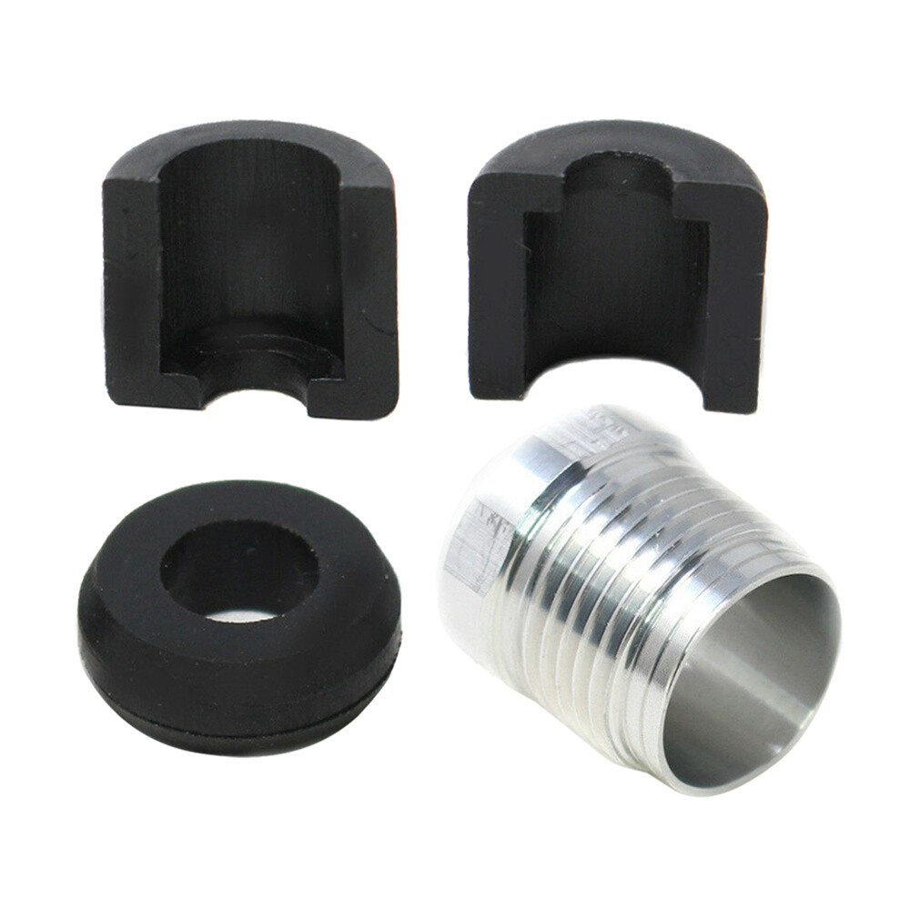 New Steering Reverse Billet Cable Lock Nut+Half Ring Retainer+Rubber Grommet Kit