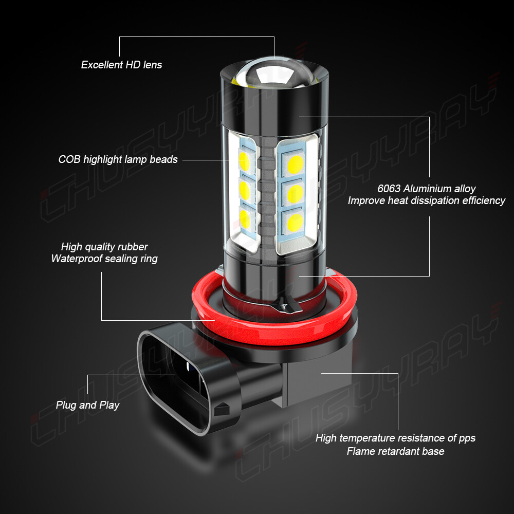 For 2007-2018 Nissan Altima Combo LED Headlight High/Low +Fog light Bulbs Kit