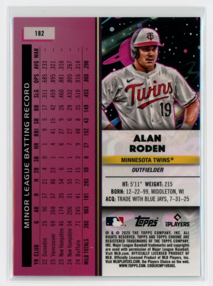 Pick Your Card - 2025 Topps Chrome Cosmic NUCLEUS Refractor