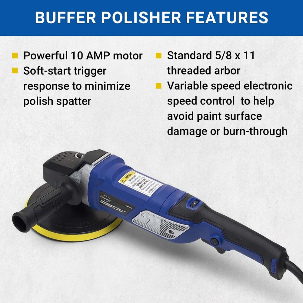 Eastwood 7-9 Inch Variable Speed Buffer Polisher