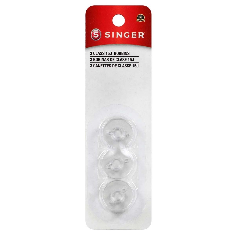 Singer Notions 06542 Plastic Class 15J Bobbins-3/Pkg