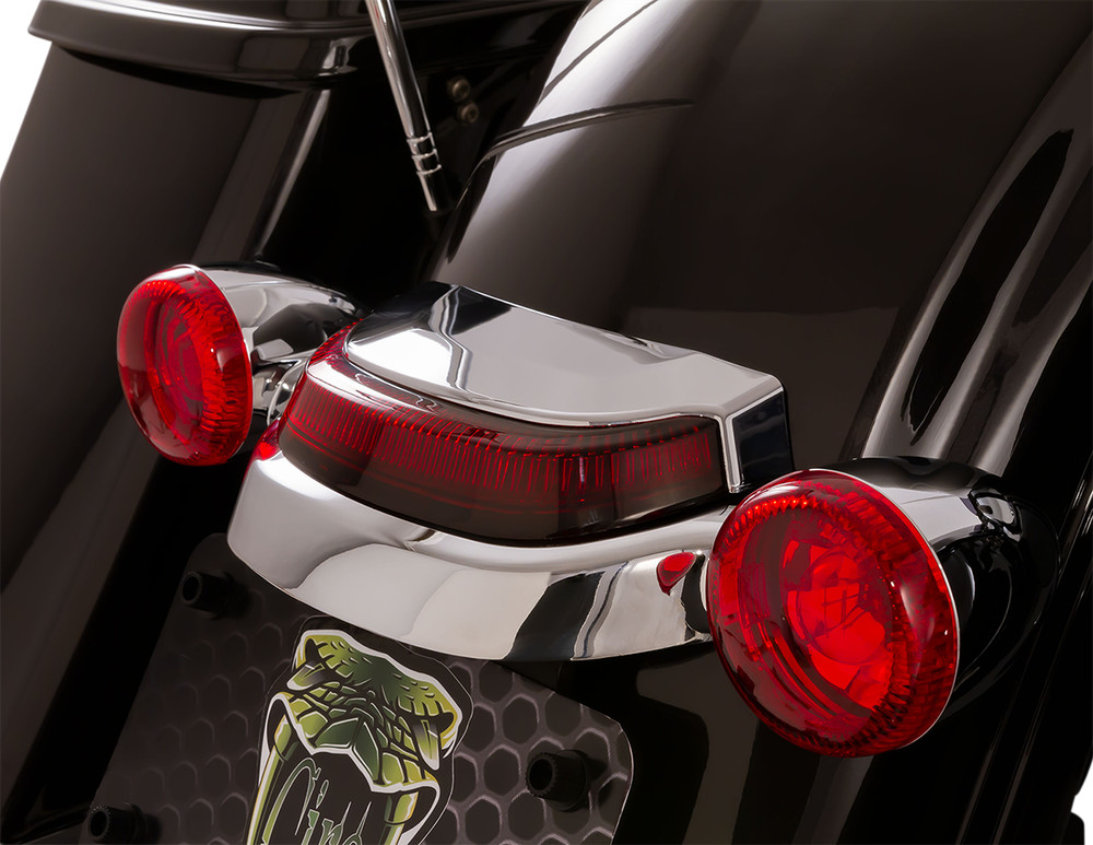 CIRO Taillight - Red Lens - Chrome 40173