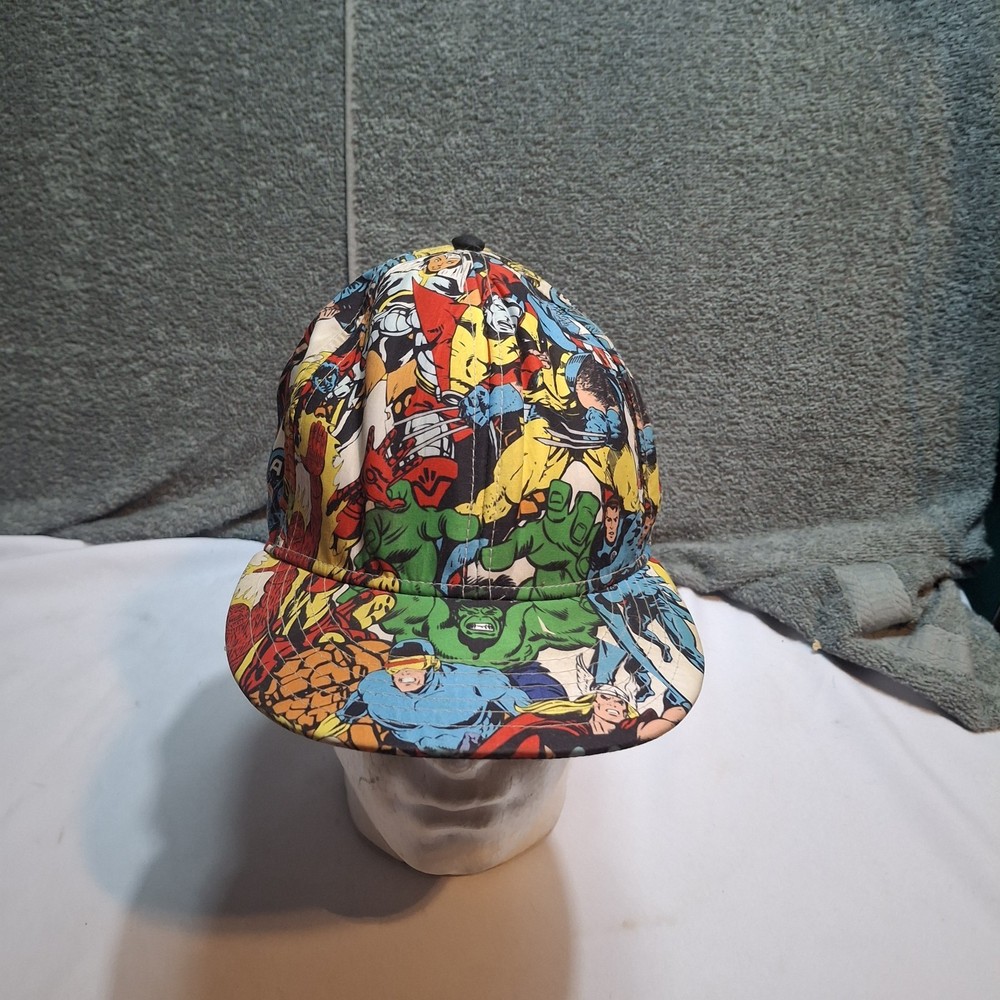 Marvel Comics Character Graphic Fitted Baseball Cap Hat Size Medium 2010