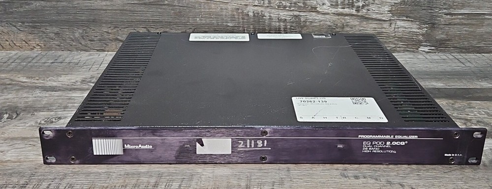 MicroAudio Micro Audio EQ Pod 2.0CQ Dual Channel 28 Band Programmable Equalizer