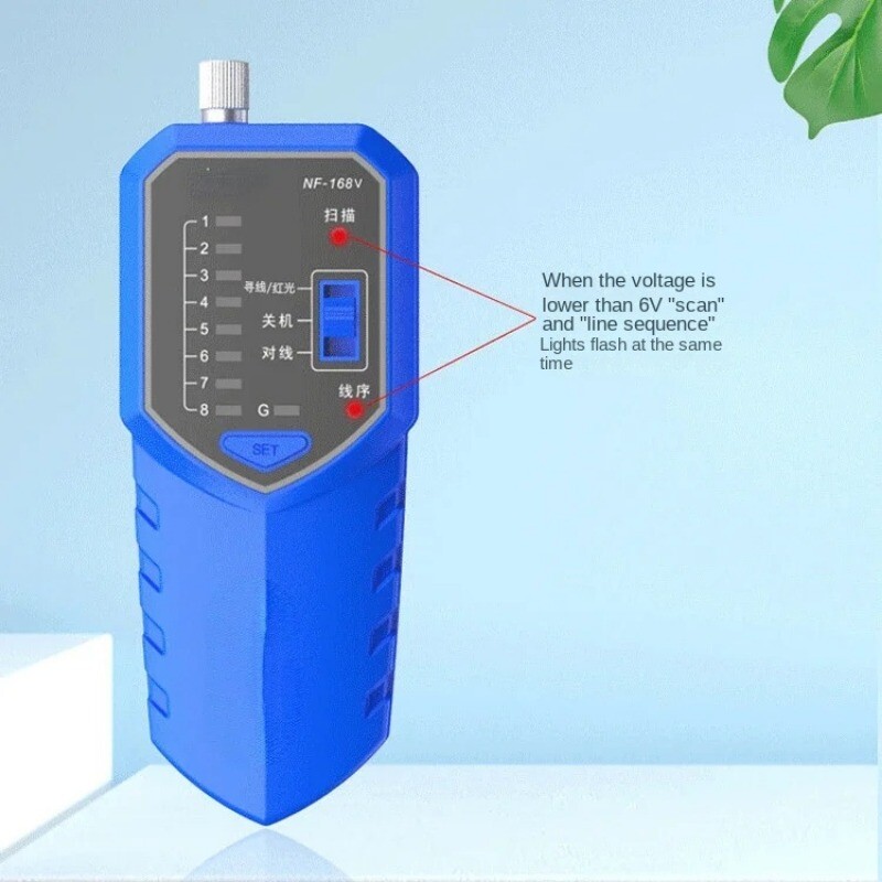 Multifunctional Network Cable Tester Line Finder Tester Poe Anti-Interference #