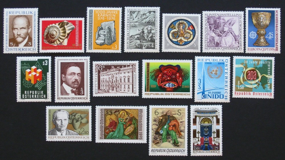 1976 Austria MNH Partial