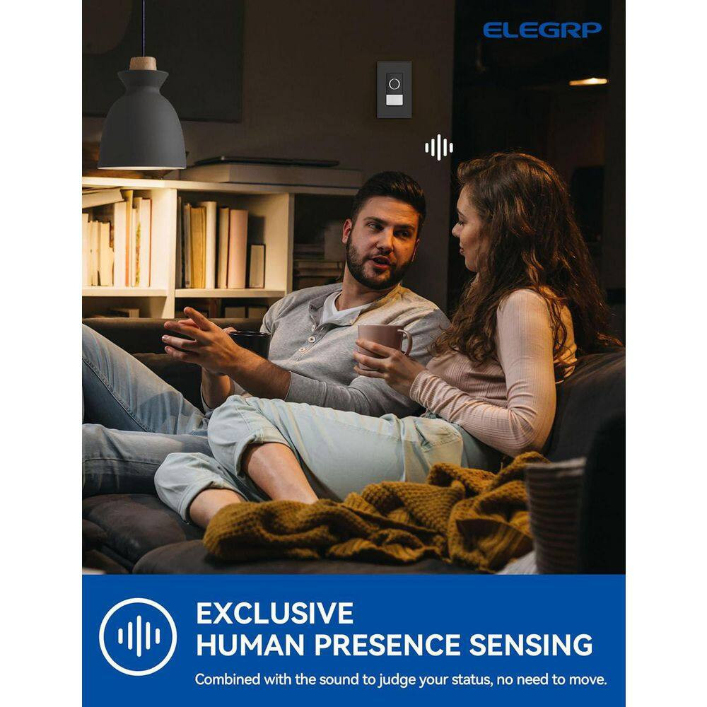 Smart Sensor Light Switch Single Pole 2. 4Ghz Wi-Fi Dimmer Switch Compatible W/A