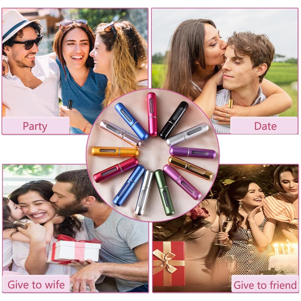 Portable Mini Refillable Perfume Atomizer Bottle, Travel Size Refillable Perfume
