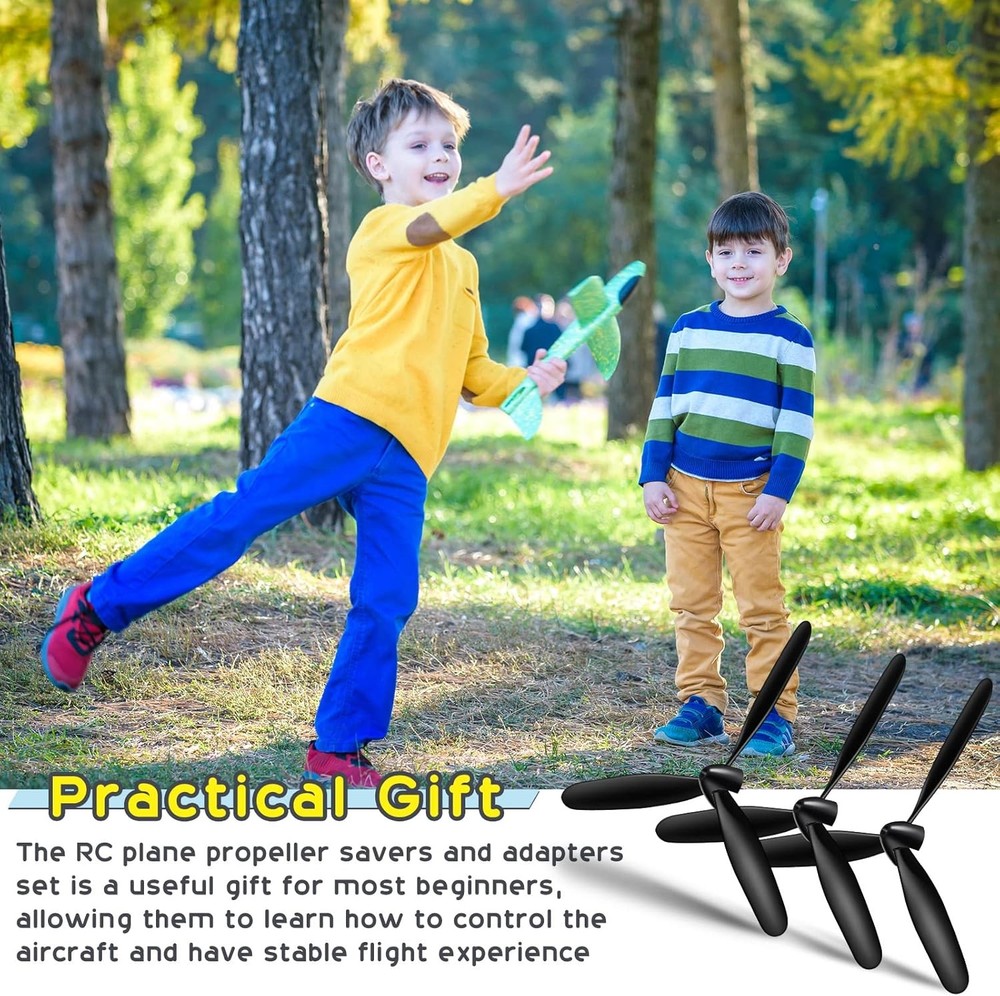 Outus 3 Sets Spare RC Plane Propellers 3 Blade Propeller Compatible with...