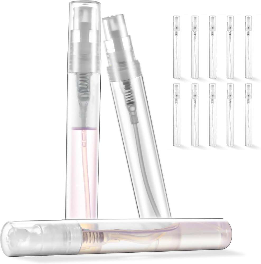 Mini Perfume Sample Bottles, 10 Pack 5 Ml Plastic Small Perfume Spray Bottle, Fi