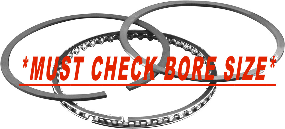 Hastings Chrome Piston Ring Set 2C4713 for +.020 OVERSIZE BORE