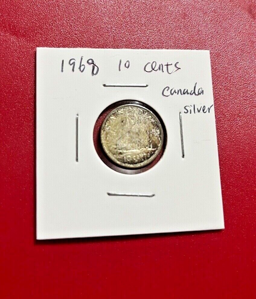 1968 10 CENTS CANADA COIN - NICE WORLD COIN !!!