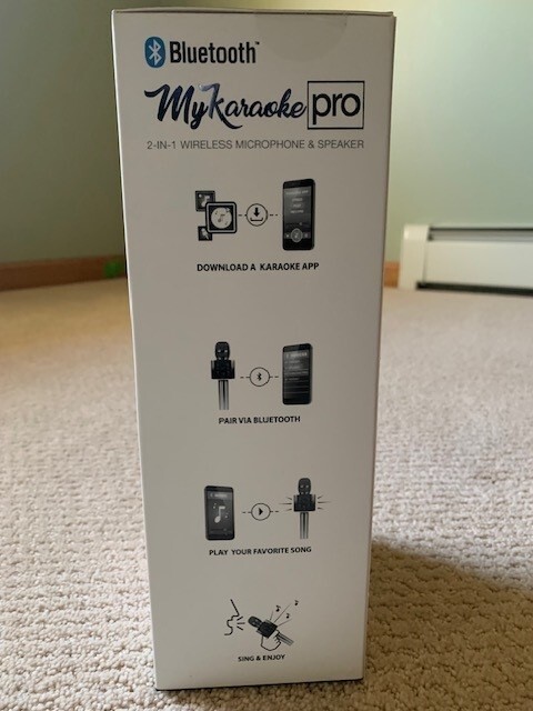 NEW! MyKaraoke Pro Bluetooth 2-In-1 Wireless Microphone & Speaker