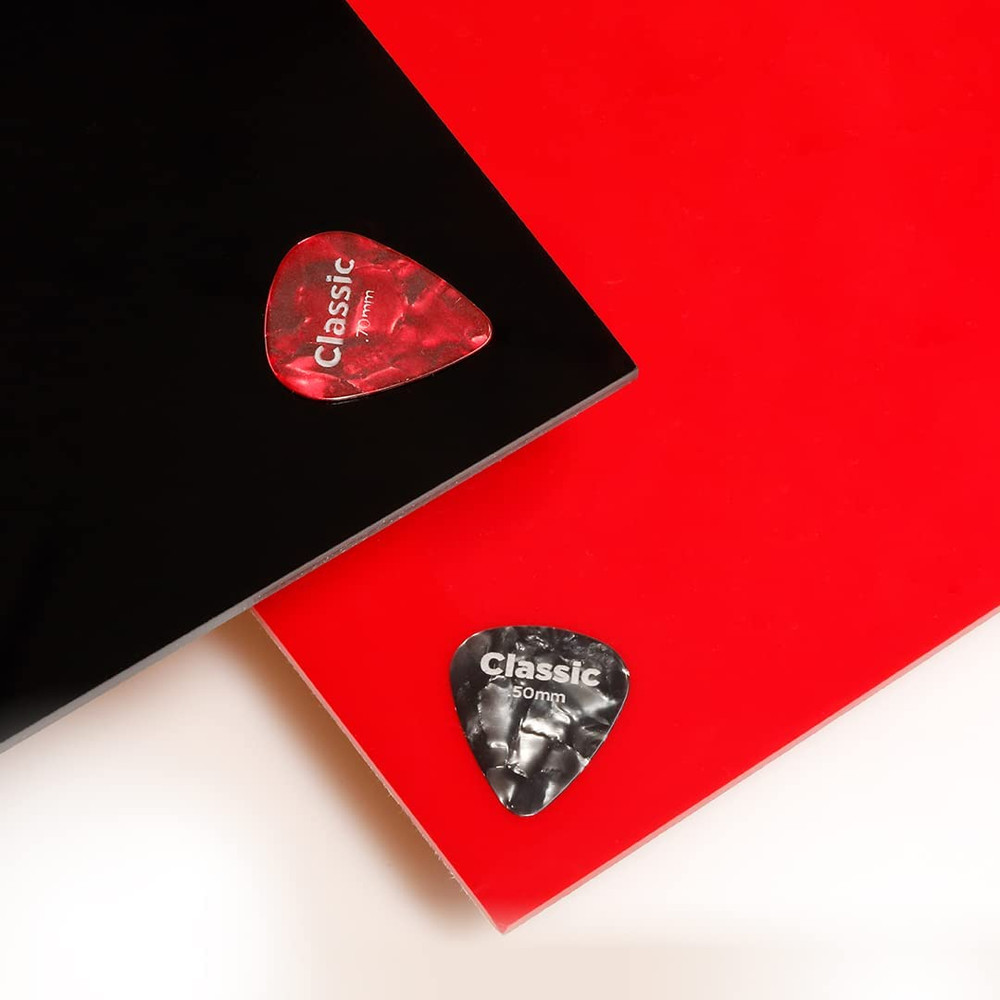 Guitar Picks: Assorted, Medium 0.70mm, 10-Pack - Natural Feel, Warm Tone