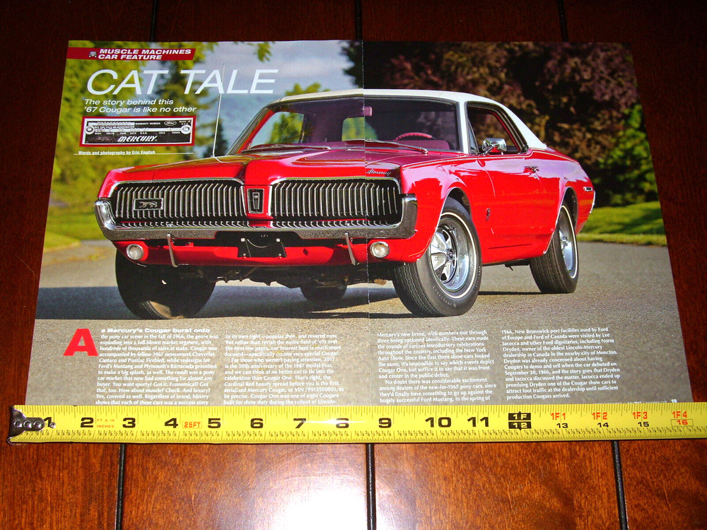 1967 MERCURY COUGAR - ORIGINAL 2017 ARTICLE