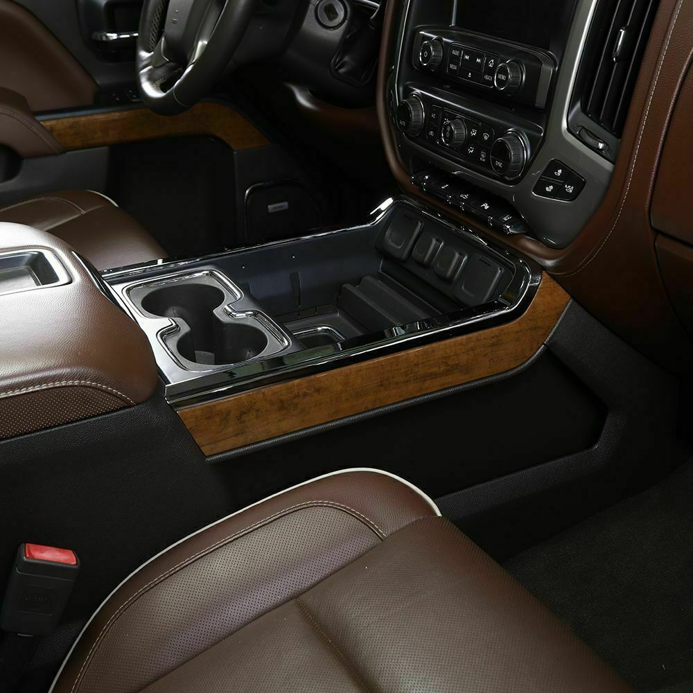 23x Chrome Interior Set Dash Decor Cover Trims Kit For Chevy Silverado 2014-2018