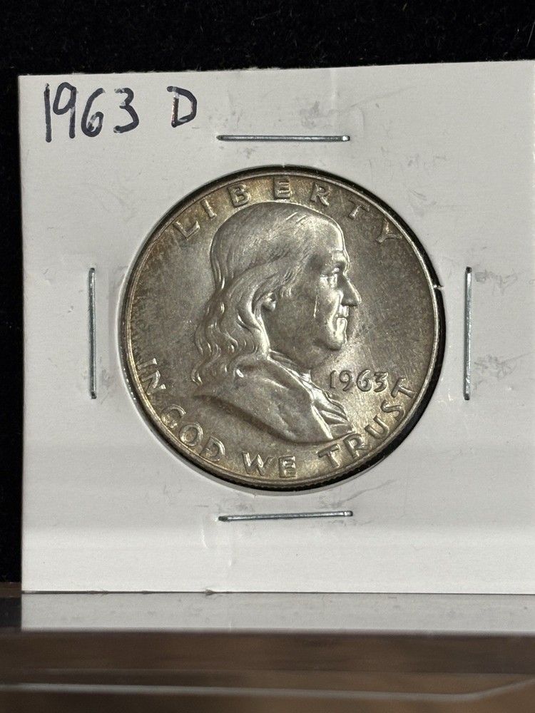 1963 D Franklin Half Dollar AU