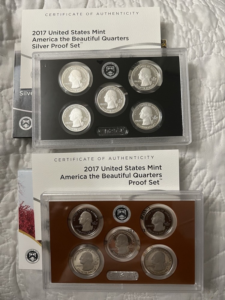 2017-S Silver Proof Set US Mint 10 Coins 90% Silver w/ Box & COA