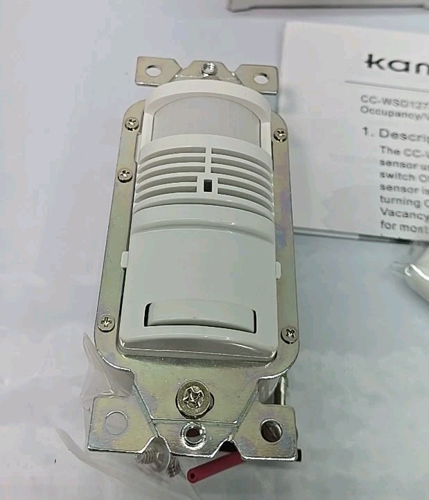 Cristal CC-WSD1277CW Dual Technology Wall Switch Occupancy Sensor Single Circuit