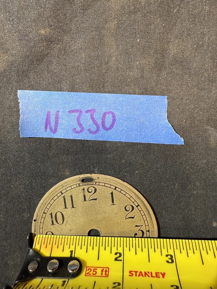 (N330) ANTIQUE 2.75" CLOCK DIAL. CHELSEA? SETH THOMAS?