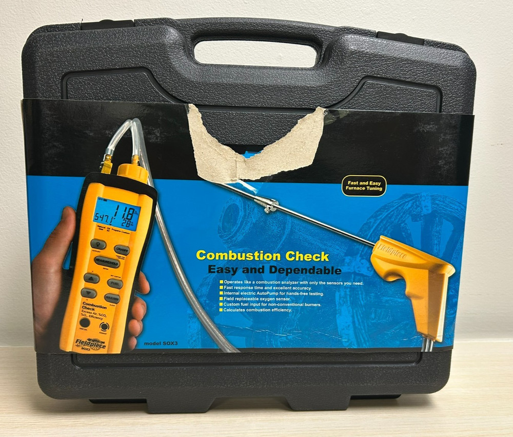 Fieldpiece SOX3, Combustion Check Meter
