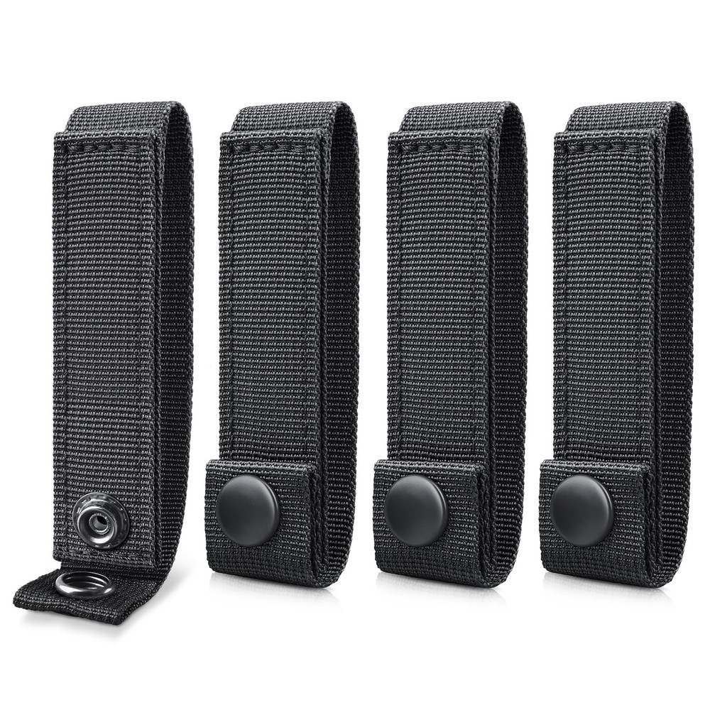 WYNEX Molle Straps 4 inch, Panel Attachment 4", Black