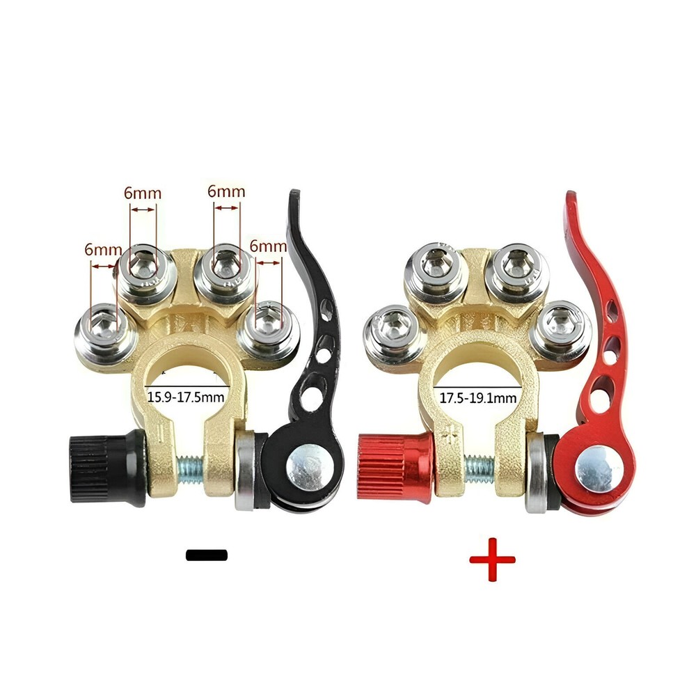 4X Car Battery Terminals Connector Clamp Quick Release Adjust Disconnect Tool