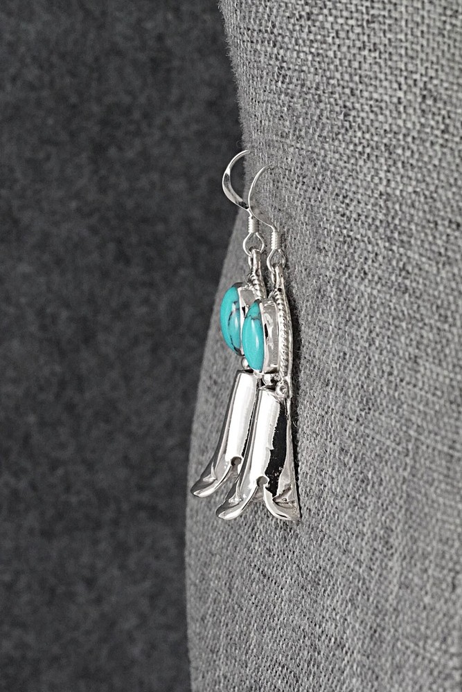 Turquoise & Sterling Silver Earrings - Sharon McCarthy