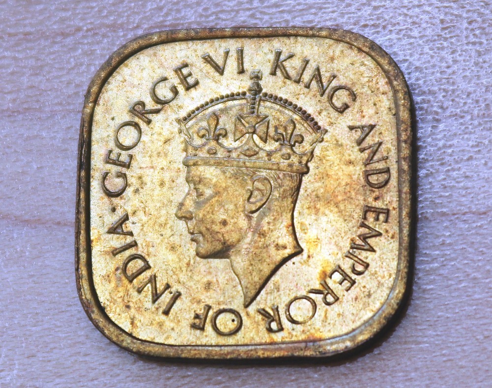 1944 Ceylon Sri Lanka 5 Cents