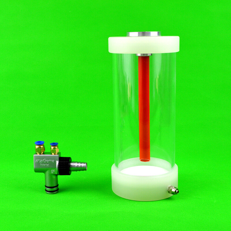 2 PCS Fluidization hopper cup (1 L) with IG02 pump for powder coating machine