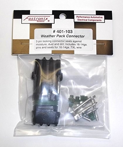 Fastronix Weather Pack Connector Kit () 3-Pin