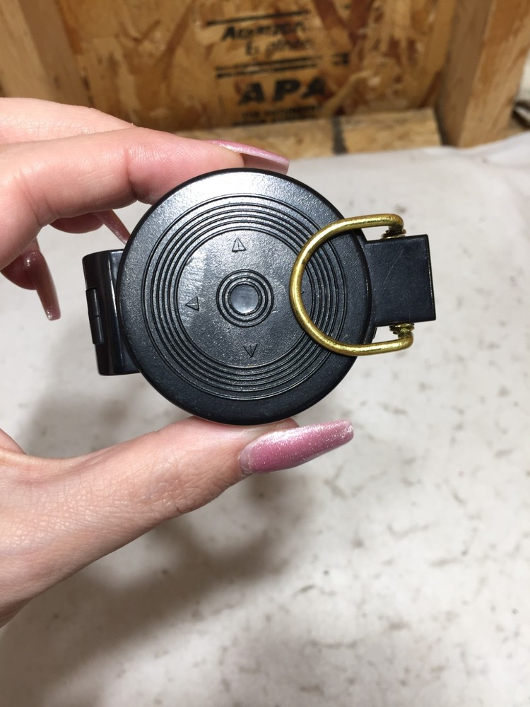 VTG Engneer Lensatic Compass Black Fold Open