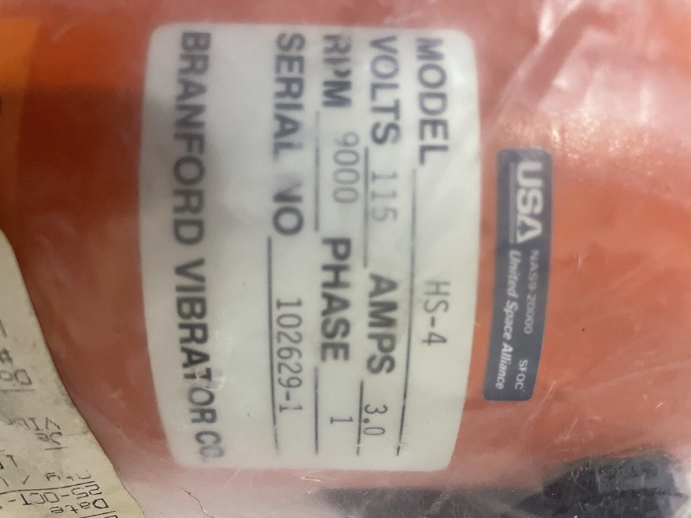 Branford HS-4 Vibrator Motor , New