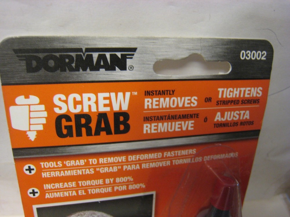Dorman 03002 Screw Grab Fastener Repair Solution open package