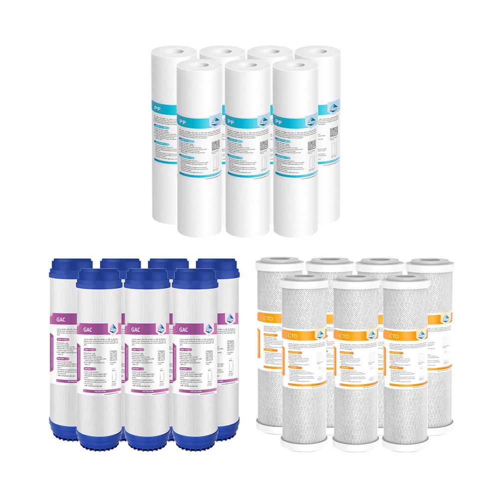 PP Sediment GAC CTO Carbon Block Water Filter Replacement Whole House 21 PACK