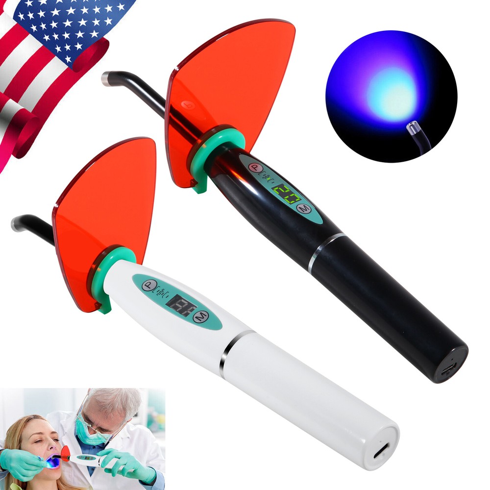 Dental Wireless LED Curing Light Lamp 5W 2000mw Tooth Cure Machine