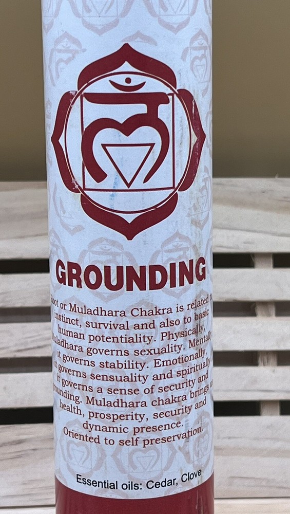 Root Chakra Grounding 7” Reiki Candle By Aloha Bay
