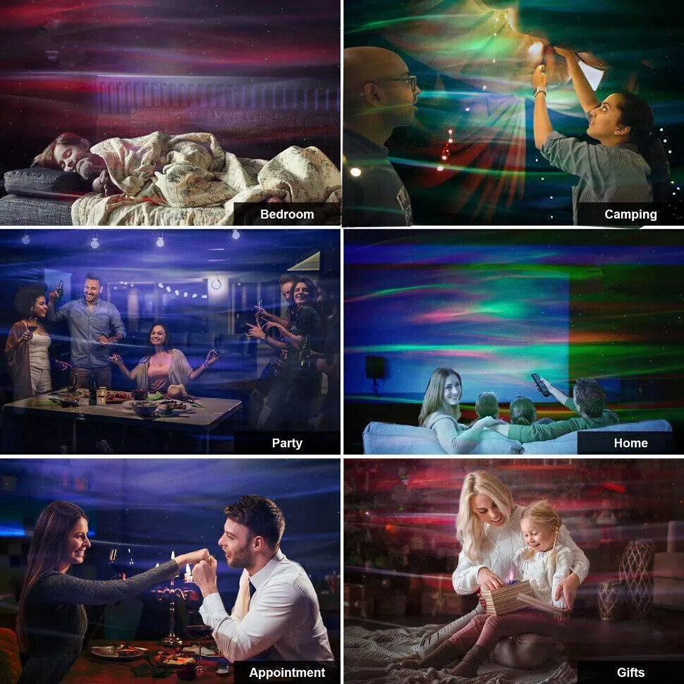 Star Projector, Northern Galaxy Light Aurora Projector USB Remote Bedroom Decor