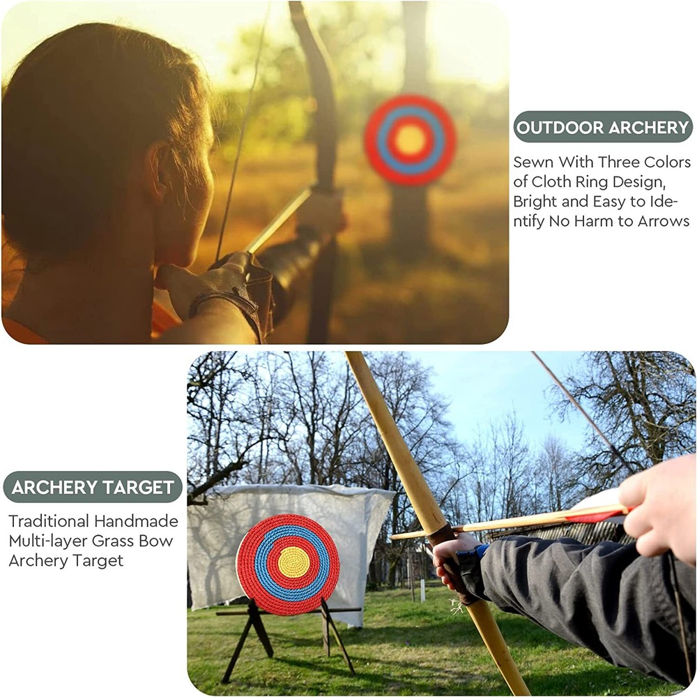 19.7” Archery Target Traditional Straw Target Bow Arrow Shooting Practice Target