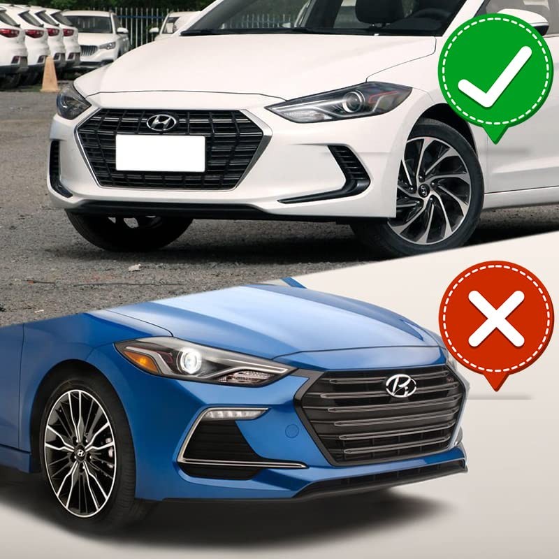 3PCS Front Bumper Lip Kit for 2017-2018 Elantra White