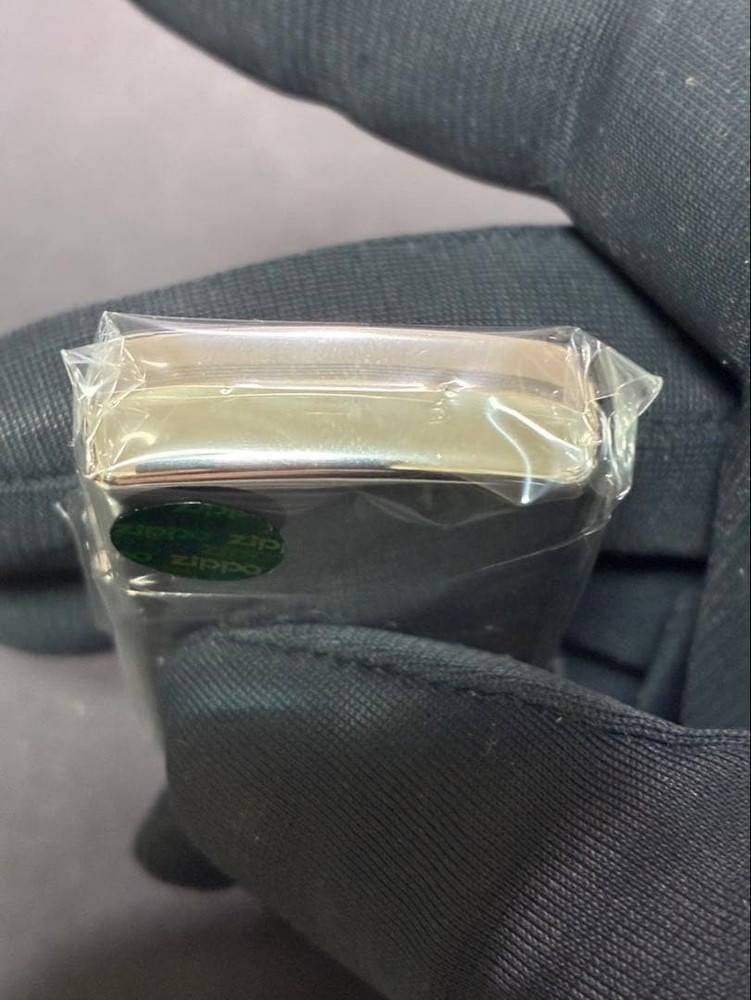 Zippo Slim Case Seven Stars Silver Etching One Sided Processing Lighter Japan