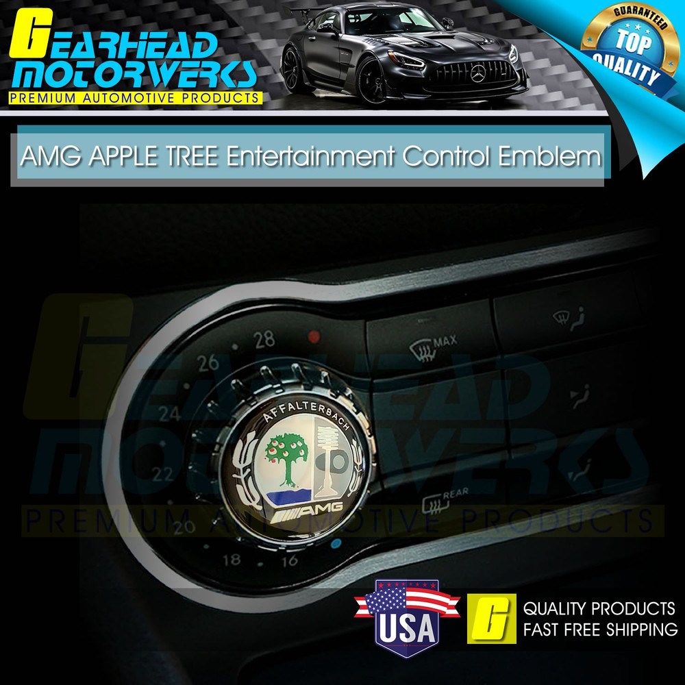29mm Affalterbach AMG Color Tree 3D Multimedia Control Emblem Interior Badge