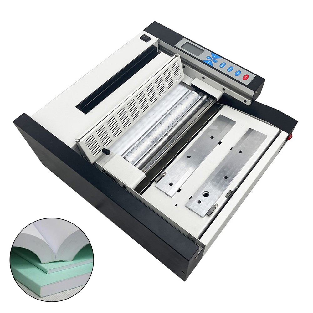 110V Auto Book Binding Machine Glue Binder Hot Melt Glue Book Binding Machine